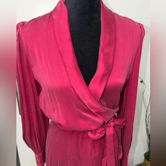 Zimmermann long wrap silk dress 1 - Picture 3 of 8